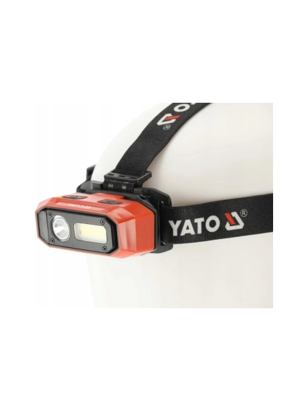 Налобный аккумуляторный фонарь YATO 800лм (датчик движения ) YT-08594 382708594 092 1