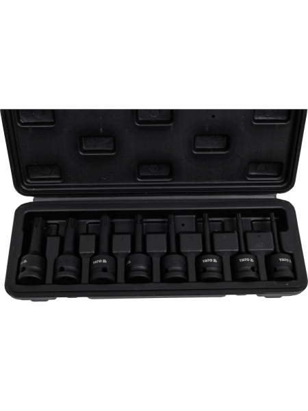 Набор ударных головок-бит RIBE (8 пр, 1/2", RM5-RM13) YATO YT-1068