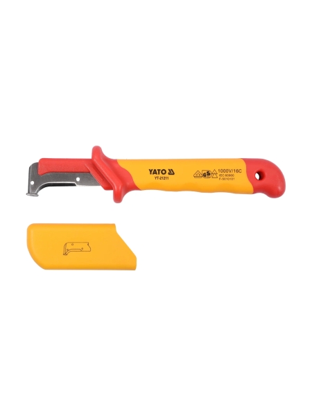 Нож для снятия изоляции YATO диэлектрический VDE YT-21211