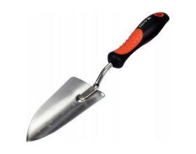 Широкий посадочный совок YATO 340 мм, хромированная сталь, резинопластиковая ручка YT-8886