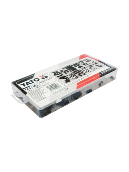 Набор установочных винтов с плоским концом YATO 160 шт., пластиковый кейс YT-06777