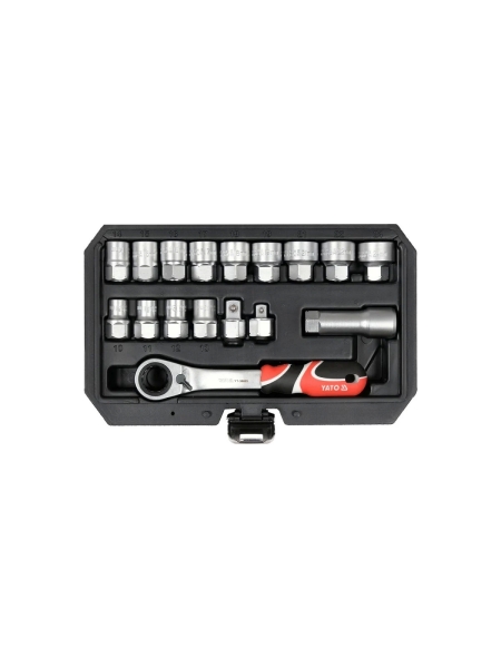 Набор торцевых проходных головок YATO SPLINE 3/8"1/2" YT-38653