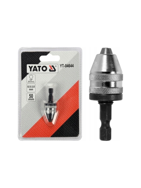 Патрон для шурупповерта и дрели YATO  0,5-3,0 HEX YT-04644 369204644 092 1
