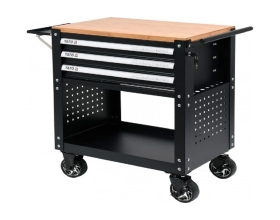 Тележка инструментальная на колесах с 3-мя ящиками YATO 685x455x895MM YT-55281