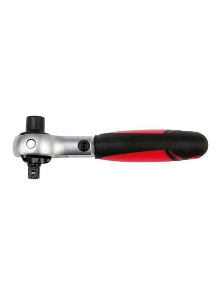 Трещотка YATO 1/4" 72Т 115мм, реверсивная резинопластиковая ручка YT-03311