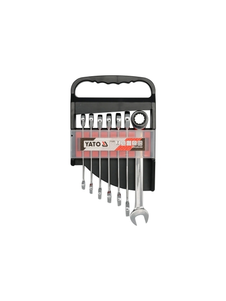 Набор комбинированных ключей с трещоткой YATO 7пр YT-0208