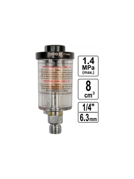 Фильтр-сепаратор воды YATO 1/4" 1,4 Mpa YT-2380