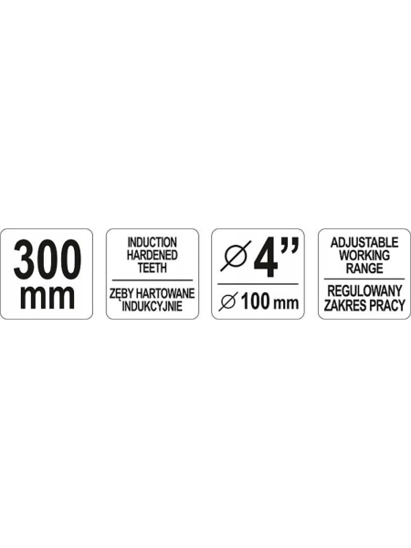 Цепной ключ для труб YATO 100 мм YT-22260