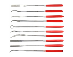 Надфили алмазные YATO в наборе 3x140x25мм 10п YT-6145 37146145 092 1