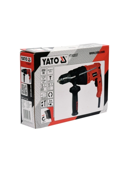 Ударная дрель YATO 2 скорости, 850 Вт YT-82037