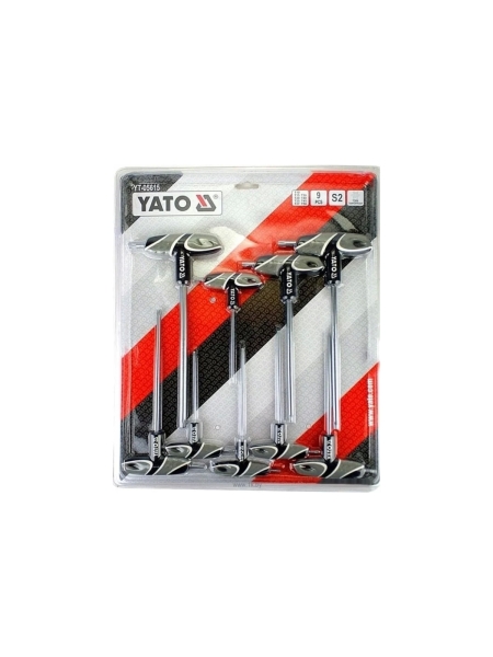 Набор ключей YATO TORX с Т-образной рукояткой, 9 предметов YT-05615