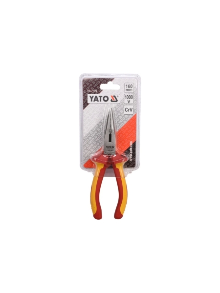 Диэлектрические тонкогубцы YATO 160мм YT-21154