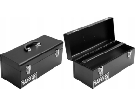 Металлический ящик для инструмента с доп.секцией YATO 428х180х180мм YT-0883