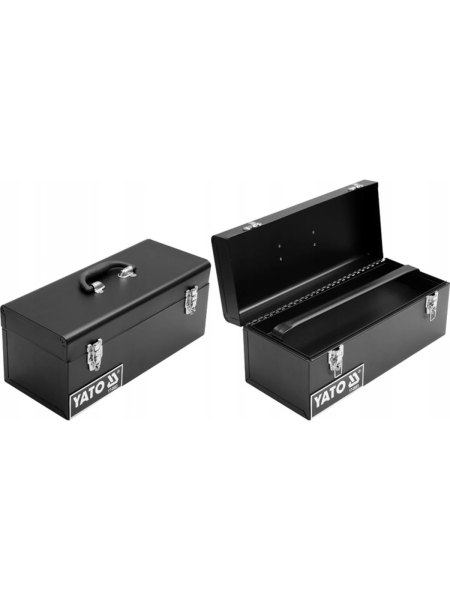 Металлический ящик для инструмента с доп.секцией YATO 428х180х180мм YT-0883