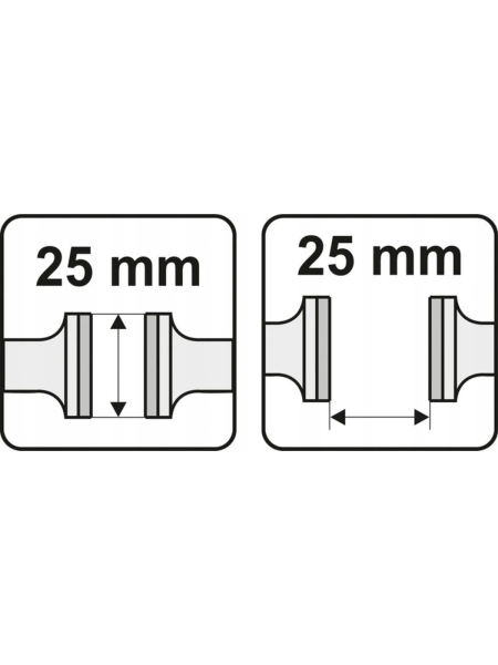 Ручные тиски YATO 25 мм, L-125 мм YT-65080