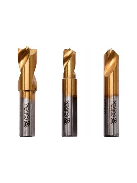 Набор сверл YATO 3 предмета для высверливания точечной сварки YT-28921