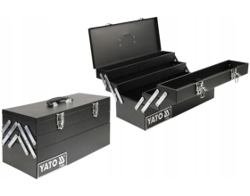 3-х ярусный металлический ящик для инструмента YATO 460х200х225мм YT-0885