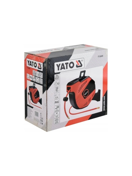 Шланг пневматический 9.5 мм, 15 м на катушке YATO YT-24245