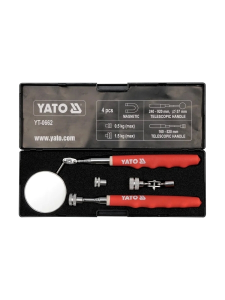 Проверочный набор держатель / зеркало YATO YT-0662 36950662 092 1