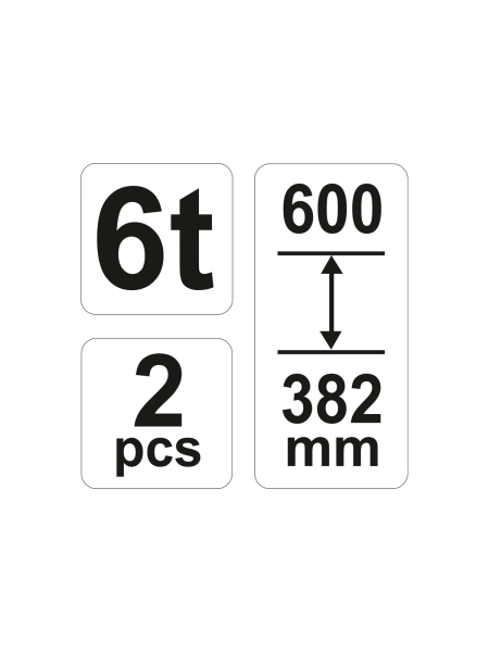 Подставки под автомобиль YATO 6Т - 2шт. YT-17312