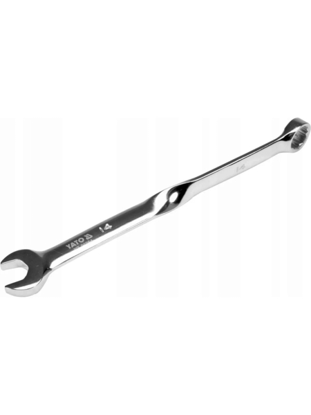 Гаечный ключ YATO 14 мм, закрученный YT-01854