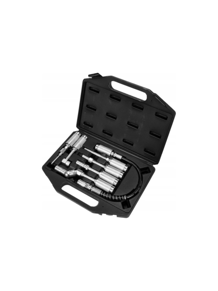 Набор наконечников для маслёнок YATO 7 предметов в пластиковом кейсе YT-07110