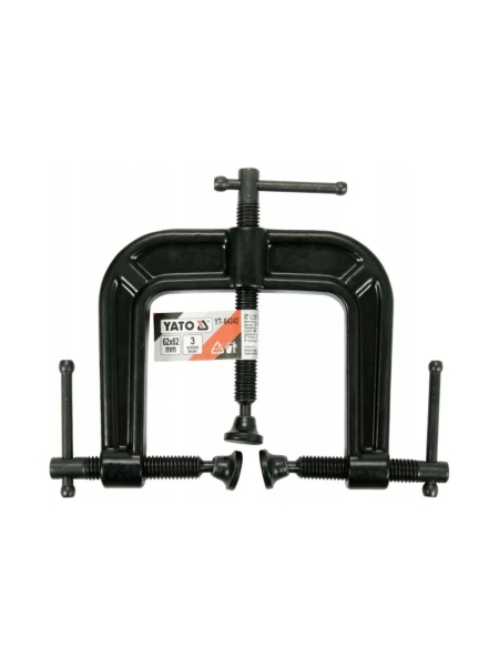Трёхвинтовая струбцина YATO 62x62 мм YT-64242