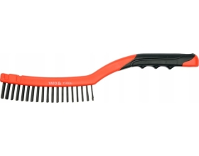 Стальная щетка YATO 3 ряда с пластиковой ручкой YT-6330