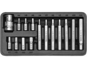 Набор бит HEX (15 шт; 1/2) YATO YT-0413