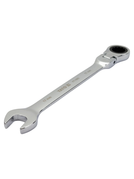 Комбинированный ключ с трещоткой и шарниром, 17 мм YATO YT-1683