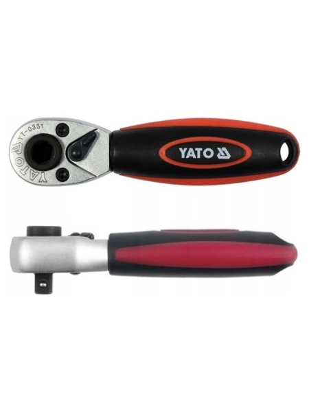 Трещотка YATO для бит и гол. 1/4" CrV 106мм YT-0331 37130331 092 1