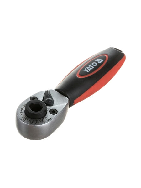 Трещотка YATO для бит и гол. 1/4" CrV 106мм YT-0331 37130331 092 1