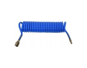 Шланг спиральный PU с быстросъёмным соединением 6.5x10 мм, 5 м YATO YT-24204