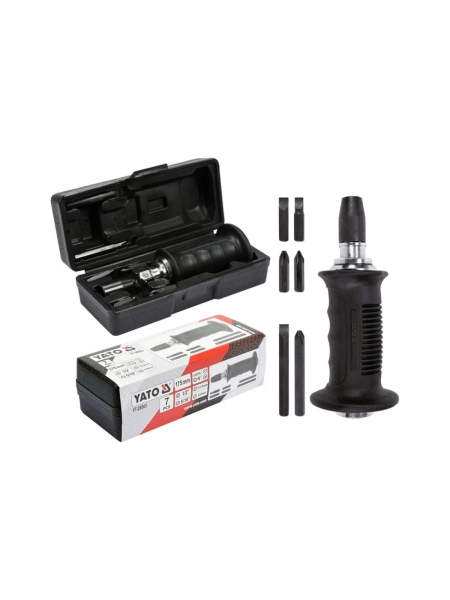 Ударная отвертка YATO с битами 7 предметов пластиковая ручка YT-28003