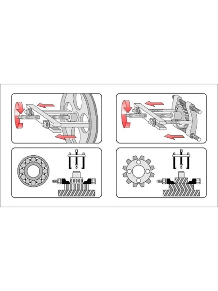 Съемник универ. с сепаратором YATO 35-150мм YT-0641 37140641 092 1