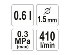 Пистолет-распылитель с верхним бачком YATO YT-2341