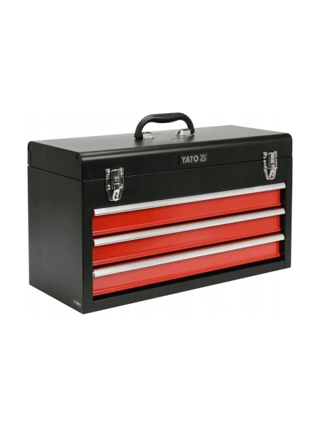 Ящик для инструмента YATO металлический, с 3-мя выдвижными полками YT-08873