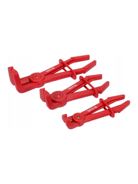 Набор изогнутых зажимов для шлангов YATO 3 предмета YT-08403