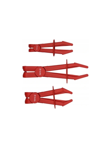 Набор изогнутых зажимов для шлангов YATO 3 предмета YT-08403