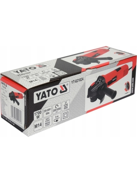 Углошлифовальная машина YATO 1700 Вт YT-821024