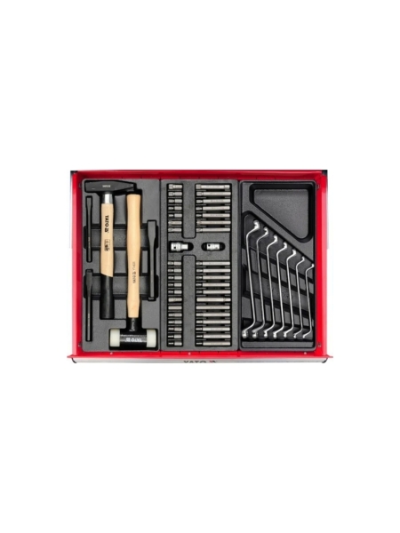 Инструментальная тележка YATO 177 предметов, 6 ящиков YT-55300
