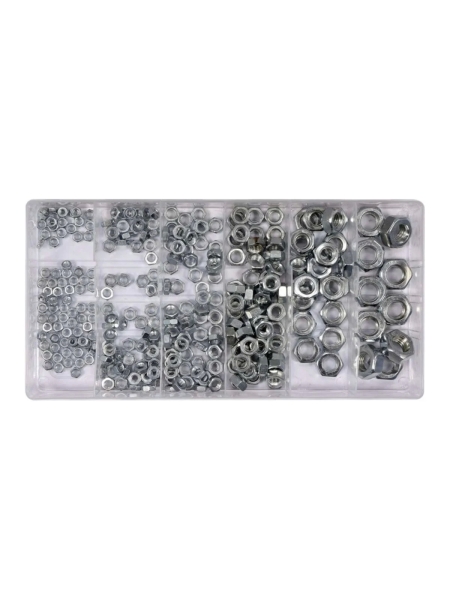 Набор стальных гаек YATO 300 шт. (пластиковый кейс) YT-06772 371406772 092 1