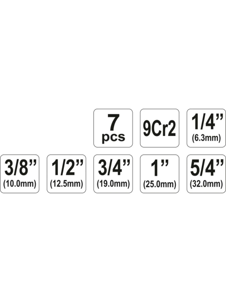 Клуппы трубные YATO 6шт. YT-2900 37142900 092 1