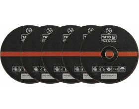 Диск отрезной по металлу (5 шт; 75х9.5х2 мм) YATO YT-0994