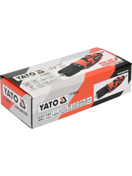 Пневматическая прямая дрель YATO YT-09695