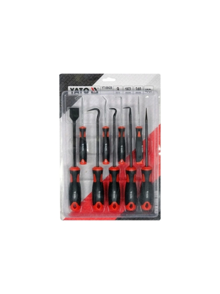 Набор крючков и скребков YATO 9 предметов YT-08426 371508426 092 1