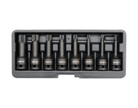 Набор ударных головок-бит SPLINE 8 шт, 1/2" YATO YT-1069