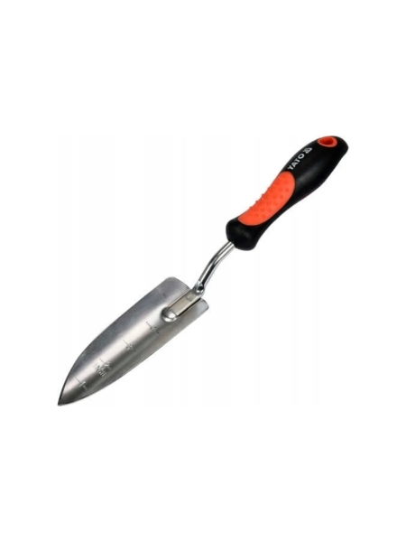 Узкий посадочный совок YATO 340 мм, хромированная сталь, резинопластиковая ручка YT-8885