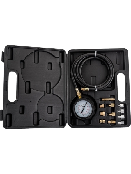 Тестер давления масла YATO 0-500 PSI/0-35 бар набор 12 предметов пластиковый кейс YT-73030