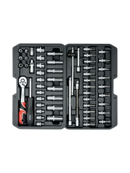 Набор инструментов YATO 1/4", 56 пр. YT-14501